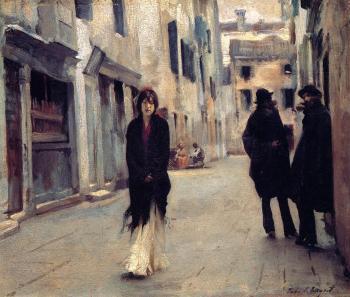 約翰 辛格 薩金特 Street in Venice 約翰 辛格 薩金特 Street in Venice